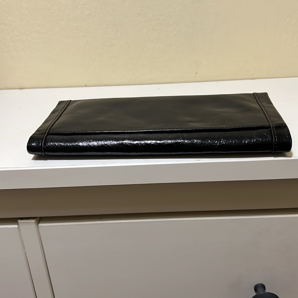 Hobo Black Leather Tri-Fold Wallet - Picture 8 of 10